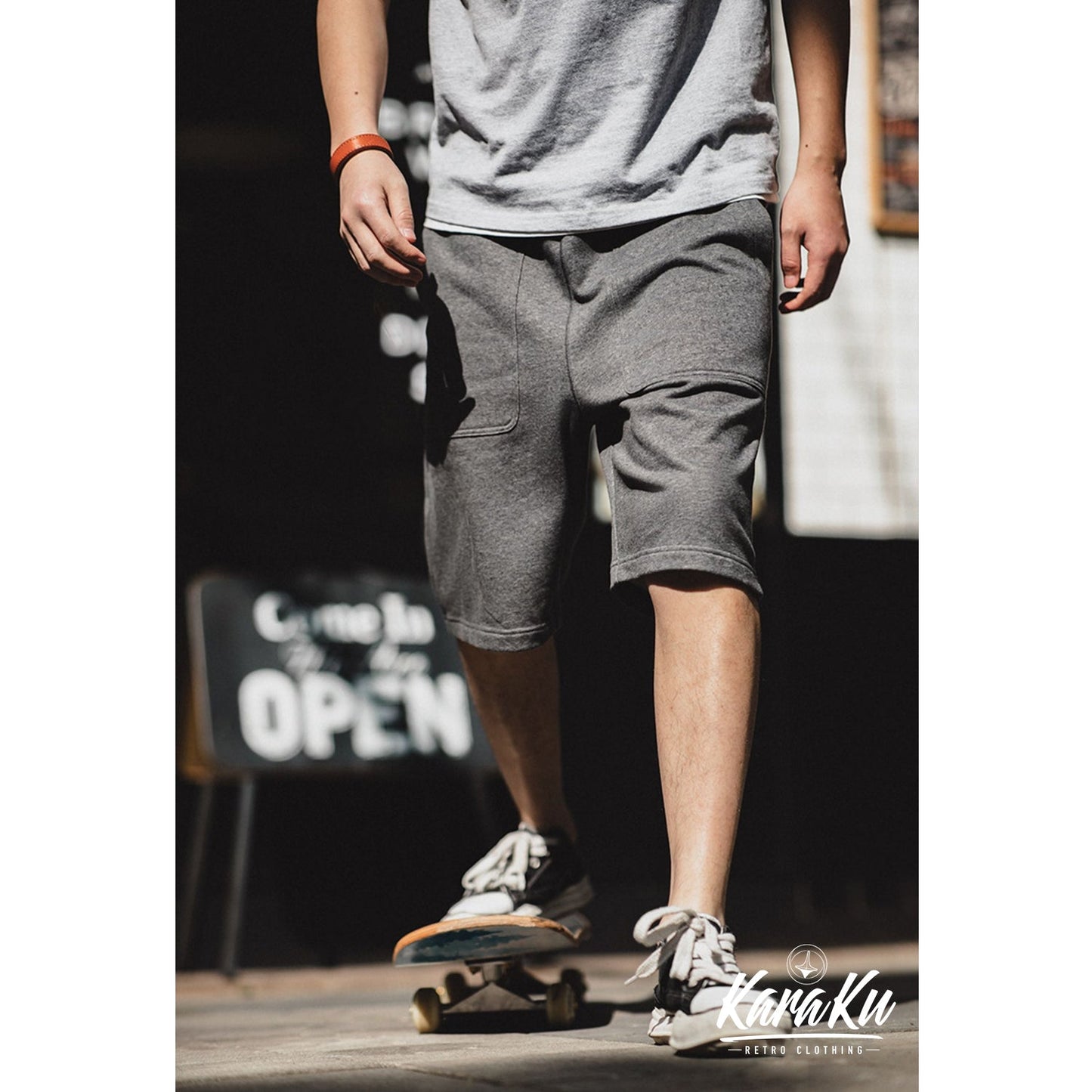 Heavyweight half length knit shorts