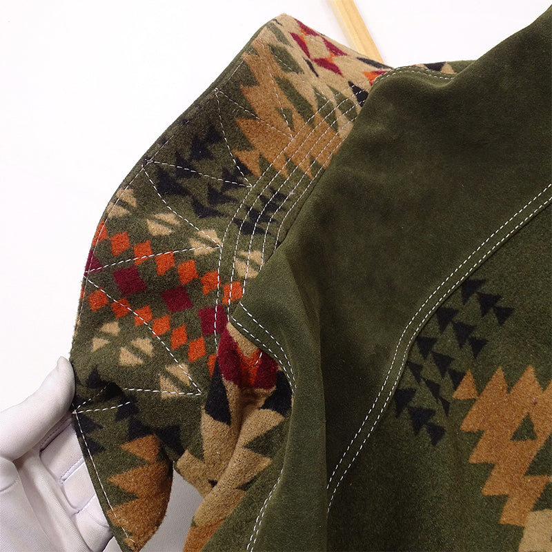 NAVAJO Navajo calf leather suede jacket S-5XL