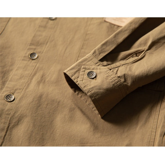 Work shirt with side pockets