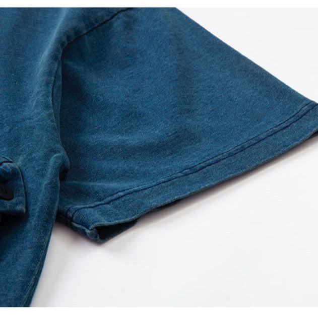 Cityboy Aizome Multi Pocket Drop Shoulder Polo Shirt