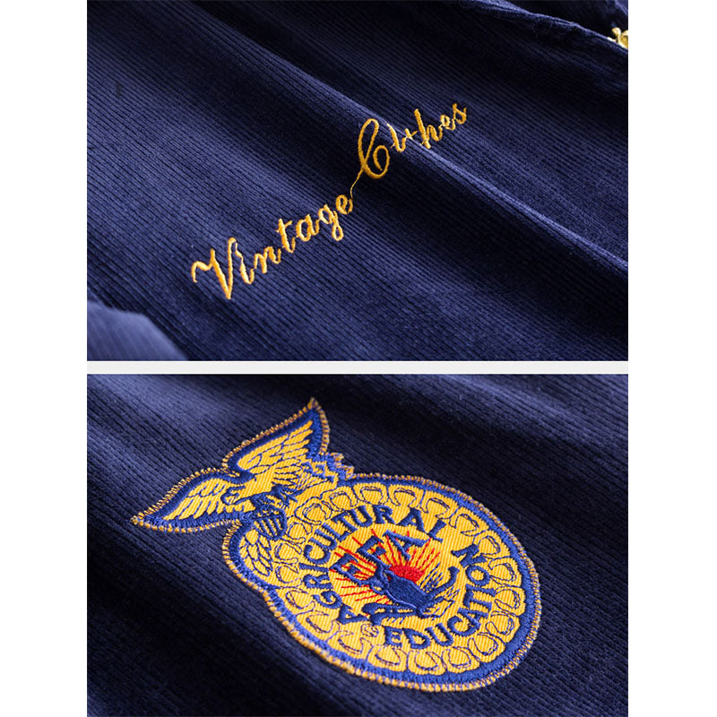 FFA corduroy embroidered jacket TEXAS