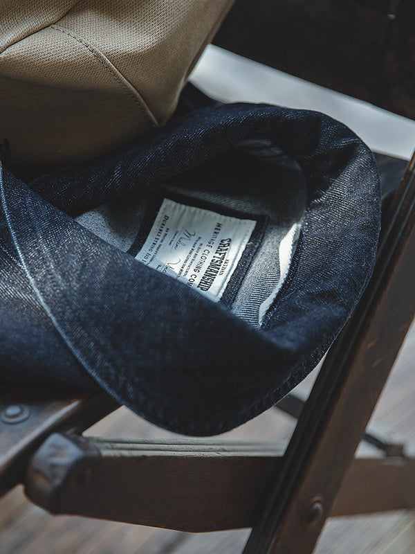 Simple classic denim jacket coverall