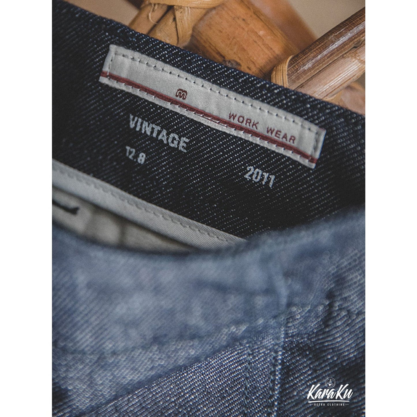 rigid denim shorts