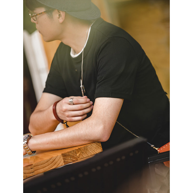 Heavyweight 100% cotton plain T-shirt