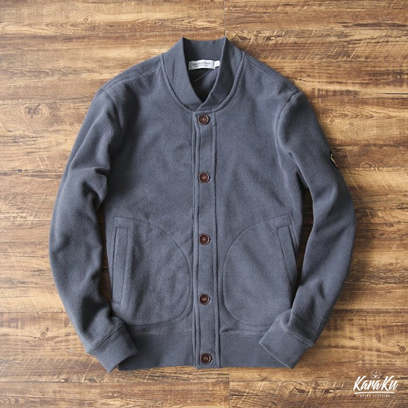 MA-1 Baseball Collar Fleece Jacket
