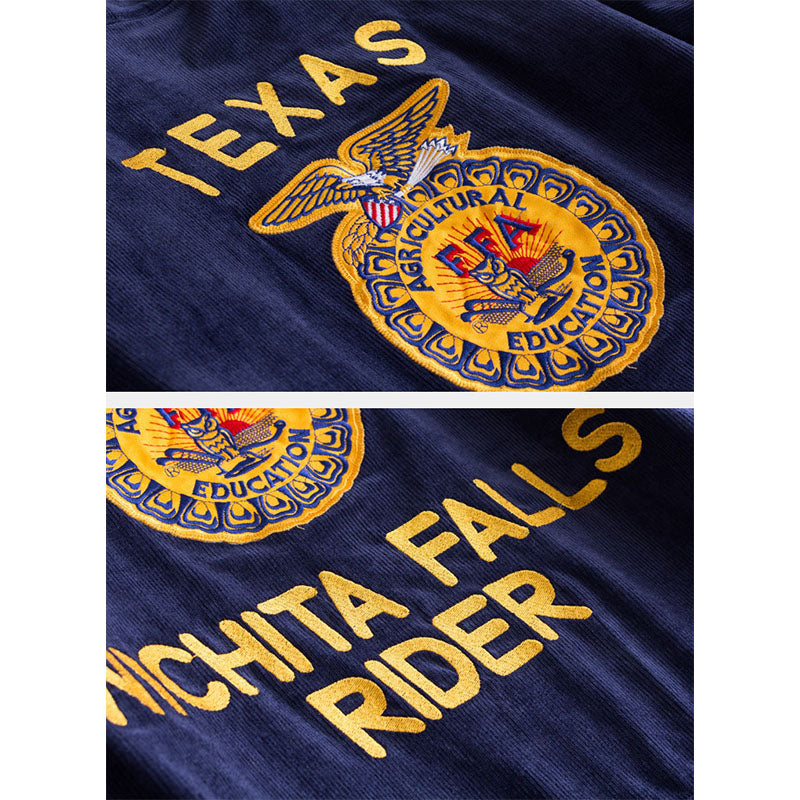 FFA corduroy embroidered jacket TEXAS