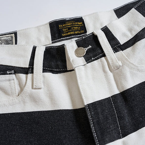 Heavyweight canvas prisoner pants