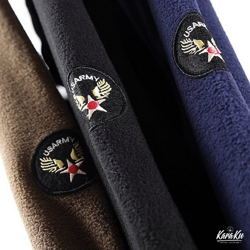 MA-1 Baseball Collar Fleece Jacket
