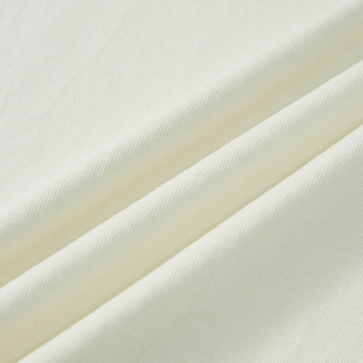 Sleeve border switching biker long T heavy weight