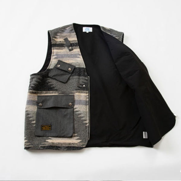 NAVAJO Indian Geometric Print Vest
