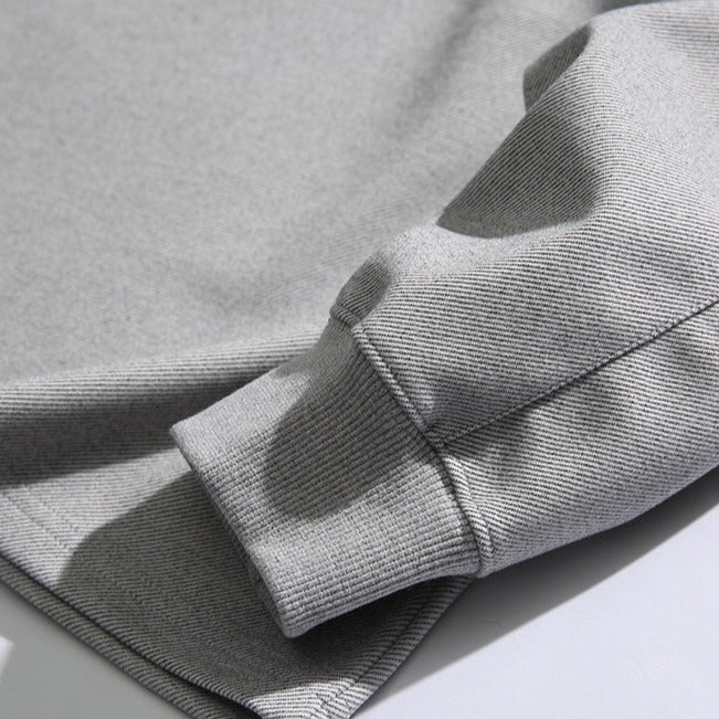 Crewneck sweatshirt with zip pocket