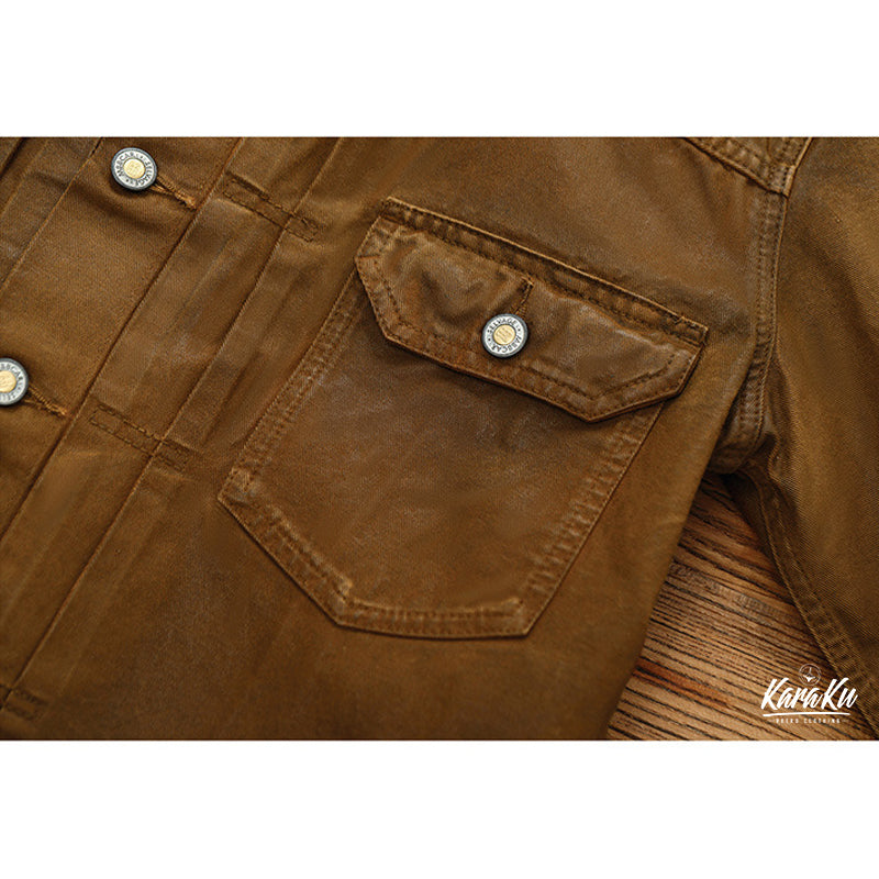 507 Reprint PU Coating Red Selvedge Denim Jacket