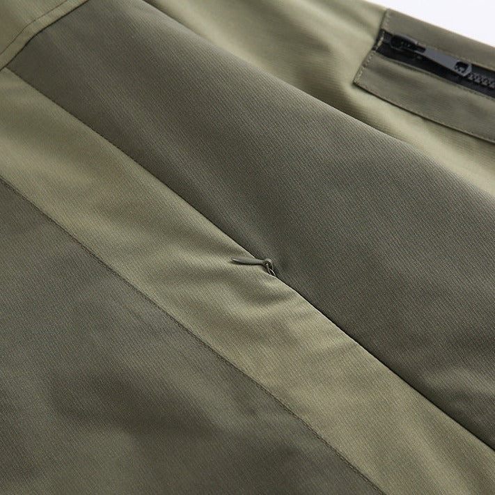 contrast collar mountain parka