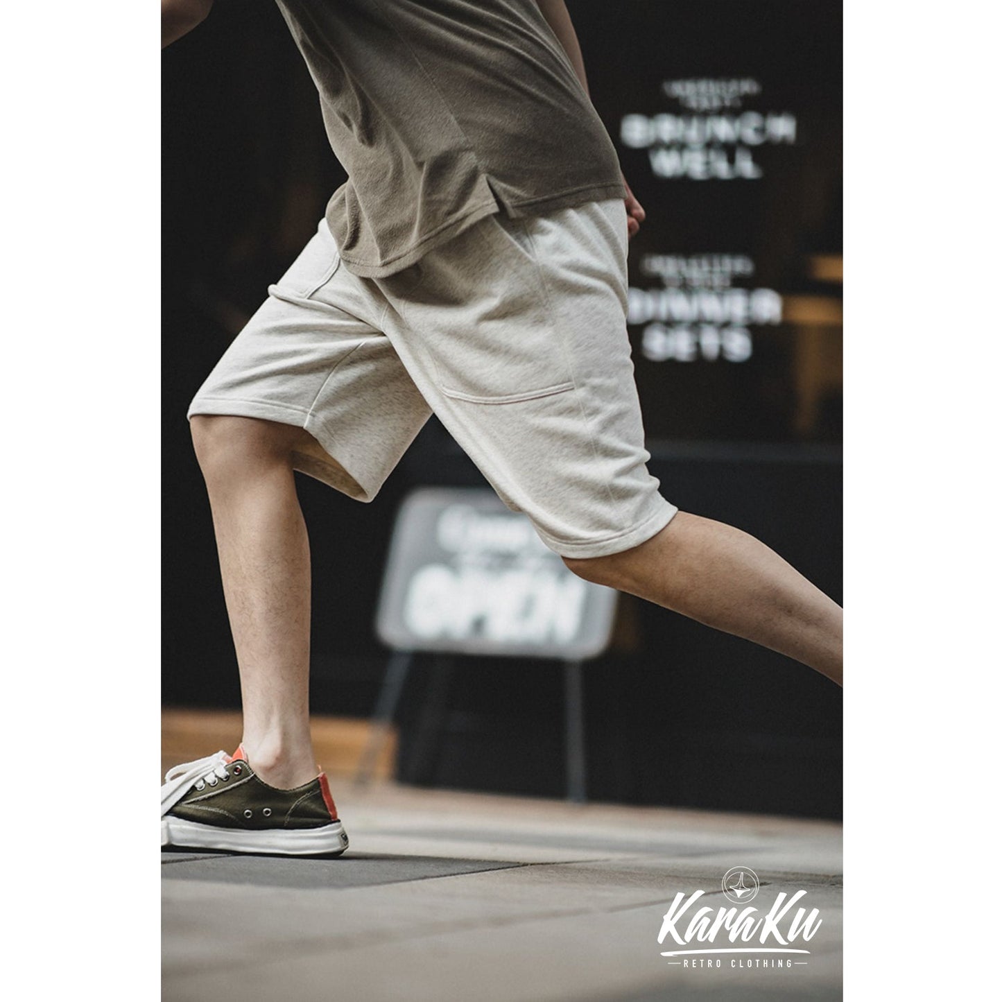 Heavyweight half length knit shorts