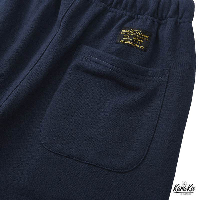 "USAFA" cotton sweat shorts