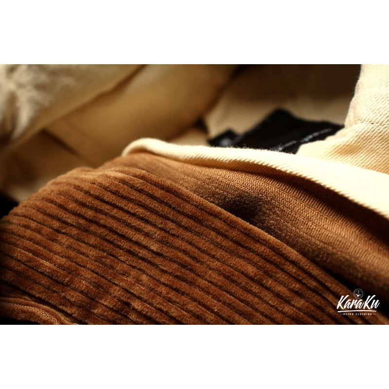MULTI POCKET Hem tie corduroy slacks
