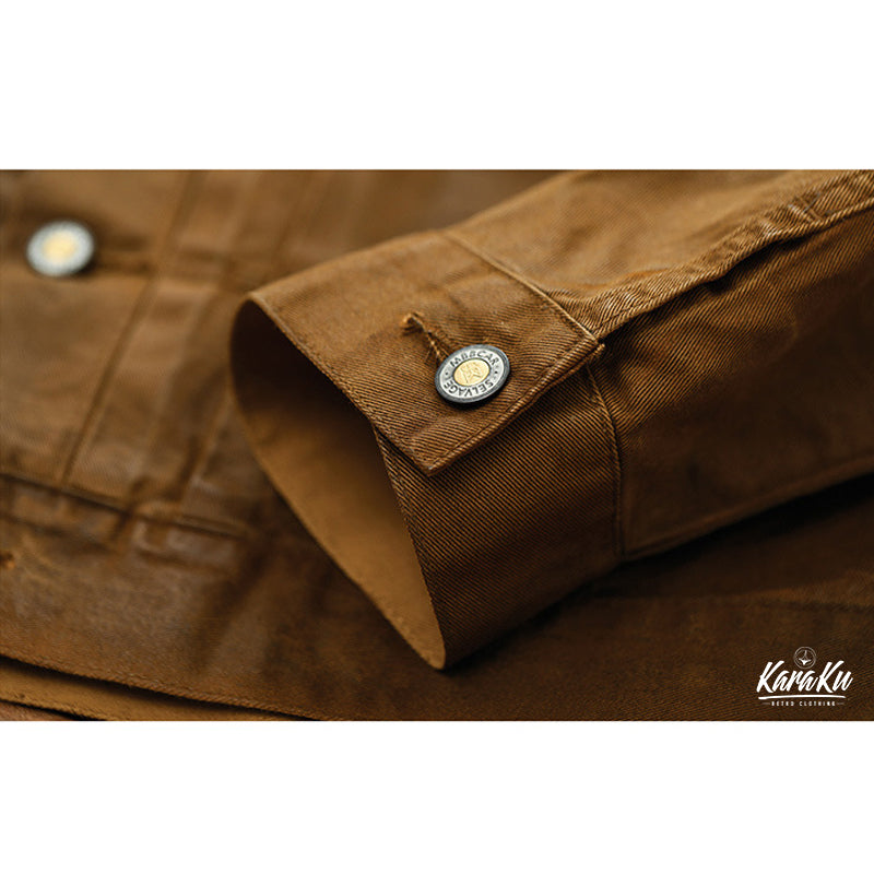 507 Reprint PU Coating Red Selvedge Denim Jacket