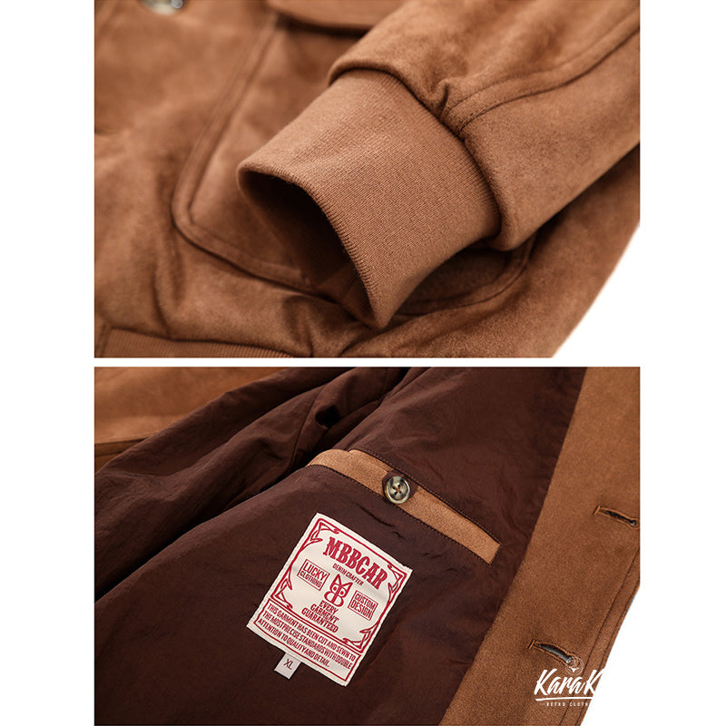 AIR CORPS TYPE A-1 suede flight jacket