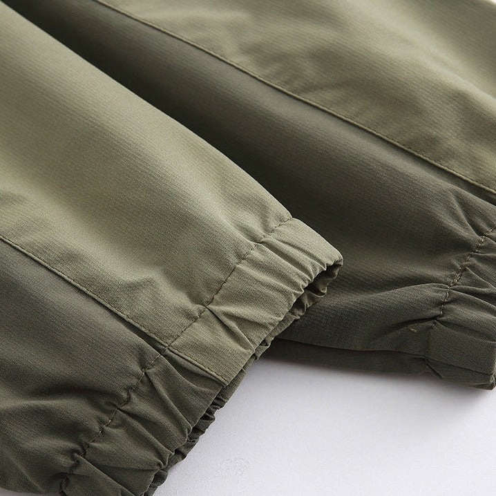 contrast collar mountain parka