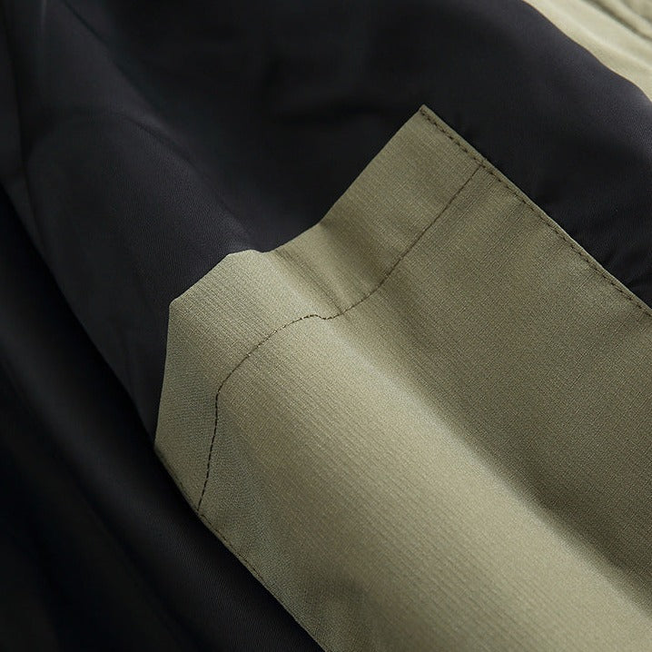 contrast collar mountain parka