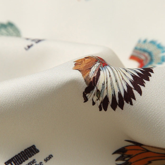 Apache Warrior Total Print Cuban Shirt
