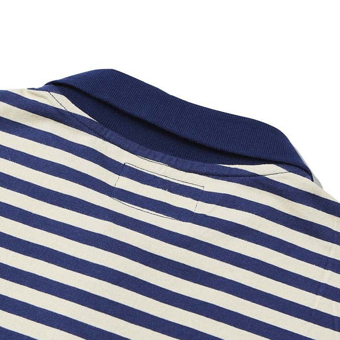 Heavyweight retro border polo shirt