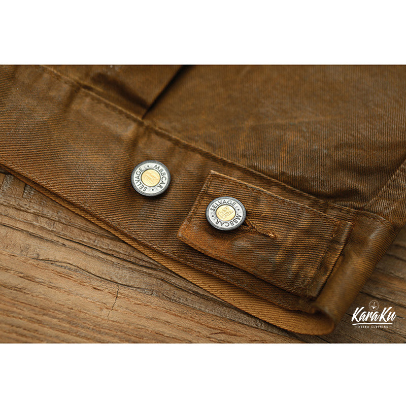 507 Reprint PU Coating Red Selvedge Denim Jacket