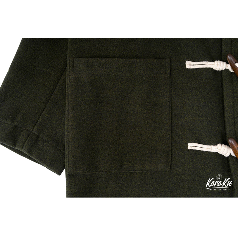wool-like duffle coat