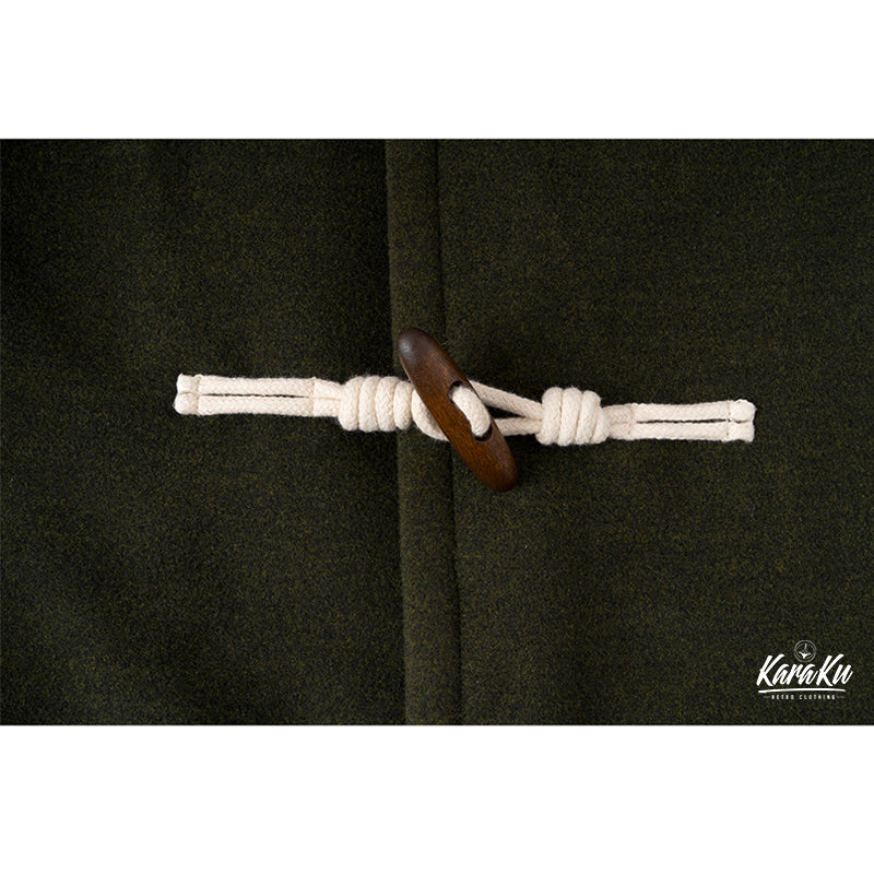 wool-like duffle coat
