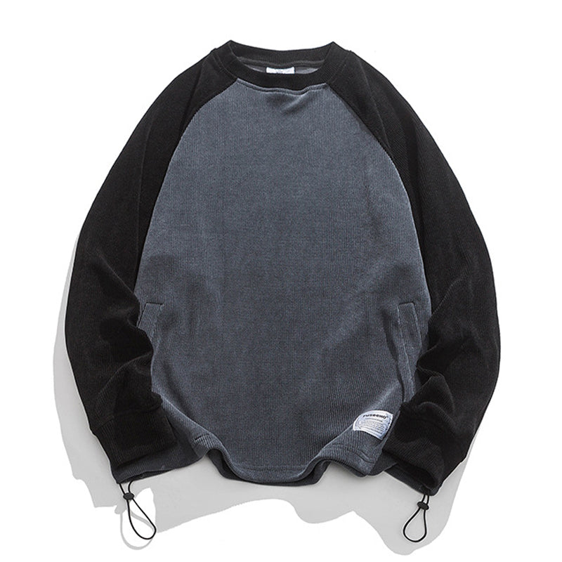 Raglan Color Corduroy Sweat