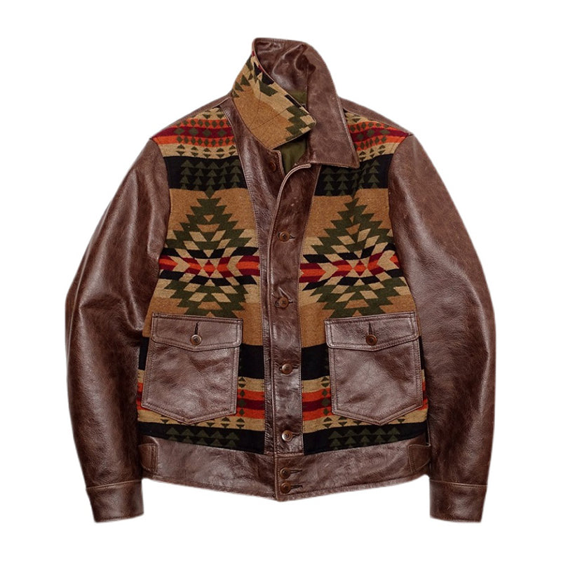 NAVAJO Navajo waxed leather jacket S-5XL