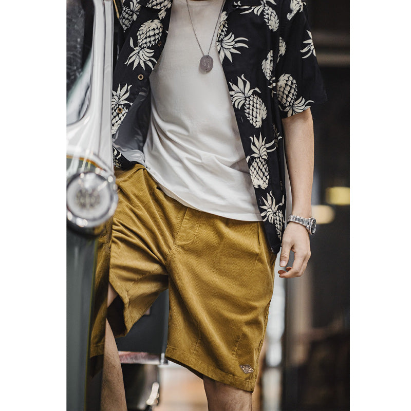 corduroy sweat shorts