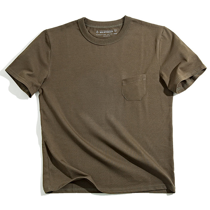 無地 トリプルステッチTシャツ