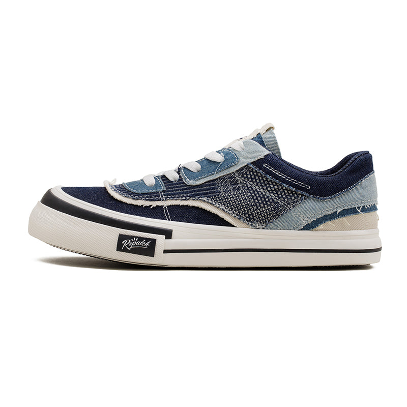 Sashiko BORO x denim sneakers