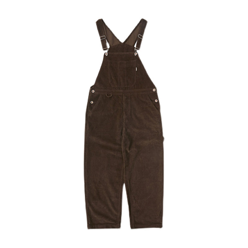 retro corduroy wide overalls