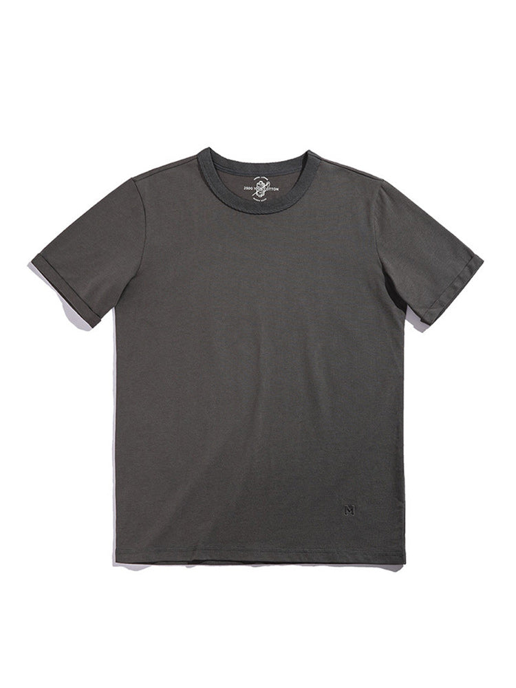Heavyweight 100% cotton plain T-shirt