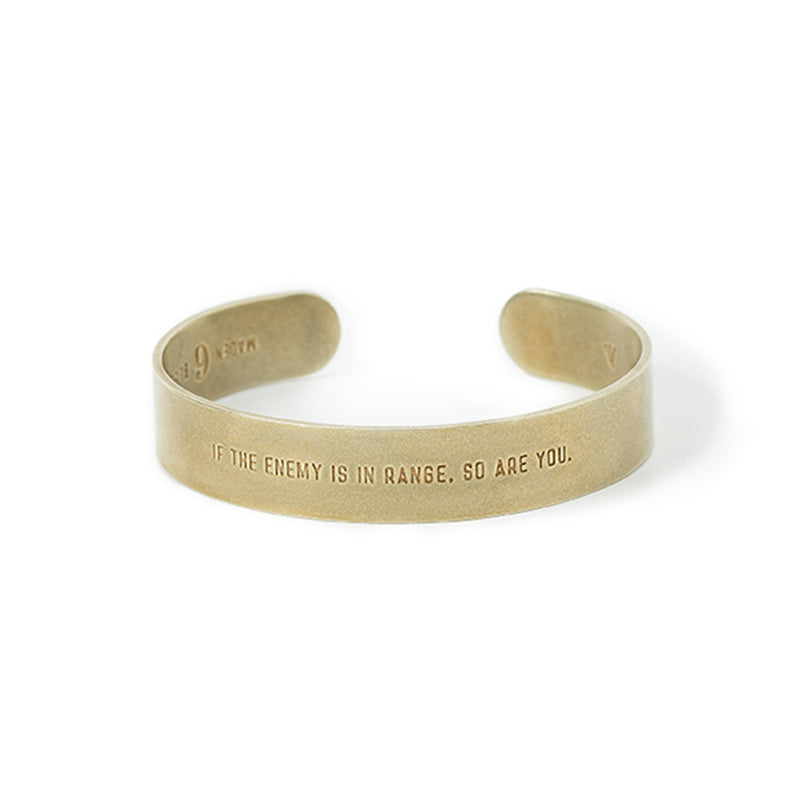 Bliss Military Engraved C-shaped Bracelet