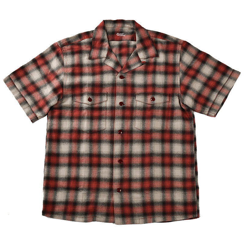 1960s~ Ombre Check Cuban Shirt