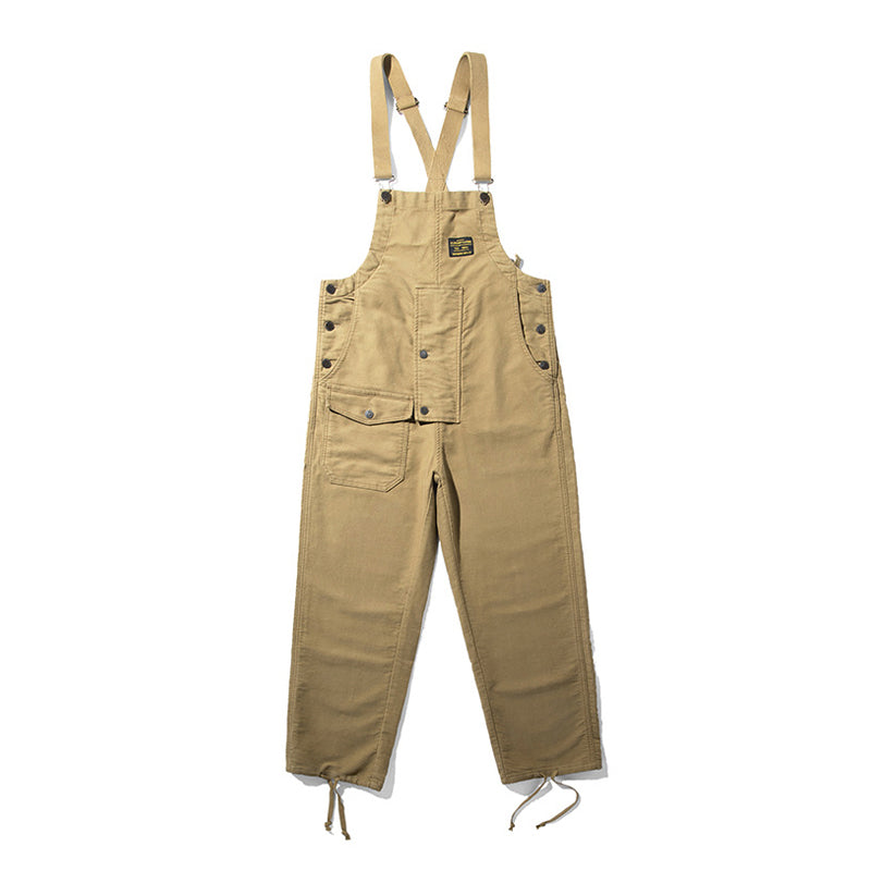 Cotton moleskin deck overalls