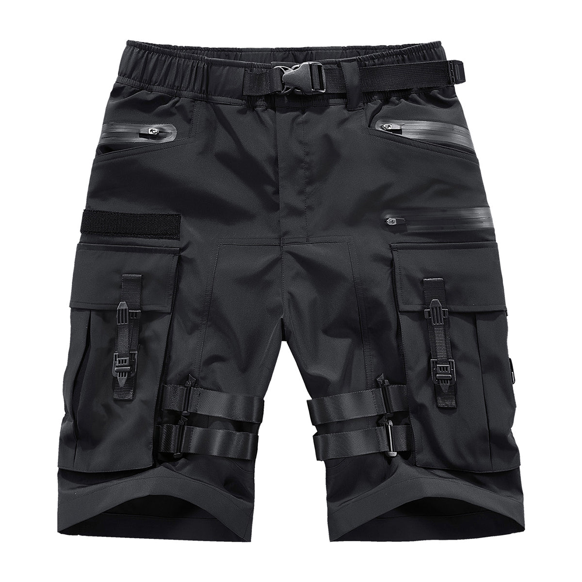 Detachable grosgrain tape parachute shorts