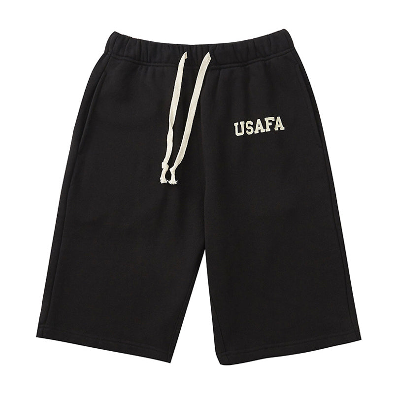 "USAFA" cotton sweat shorts