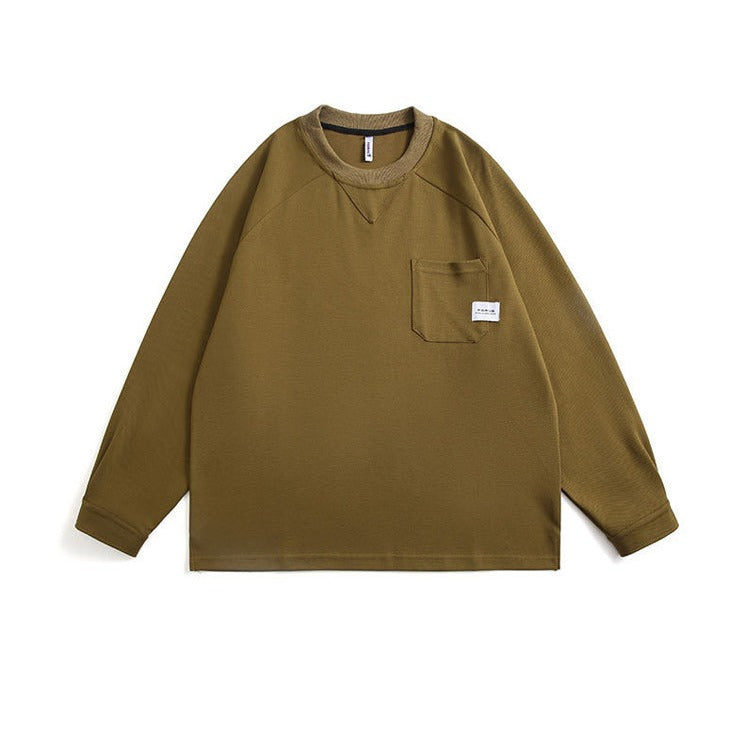 One pocket raglan sleeve sweat