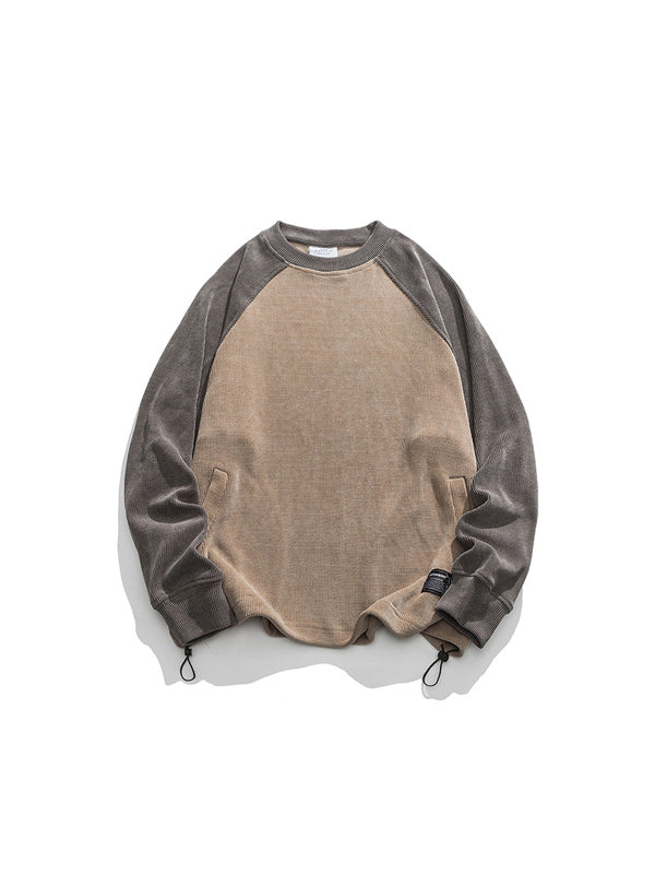 Raglan Color Corduroy Sweat