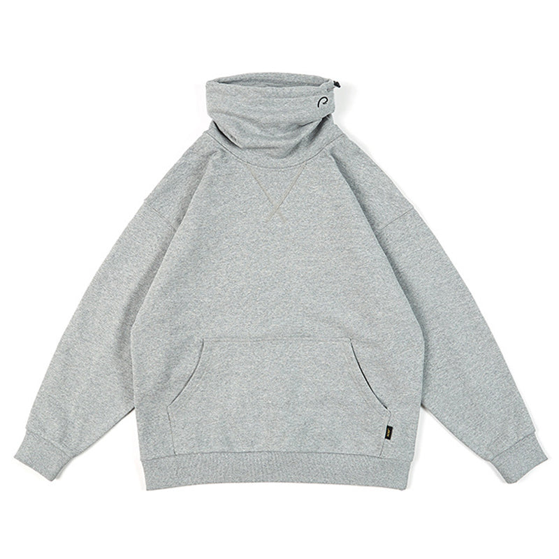 Off turtleneck sweat with drawcord