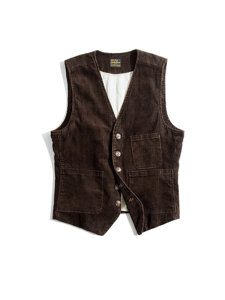 corduroy vest
