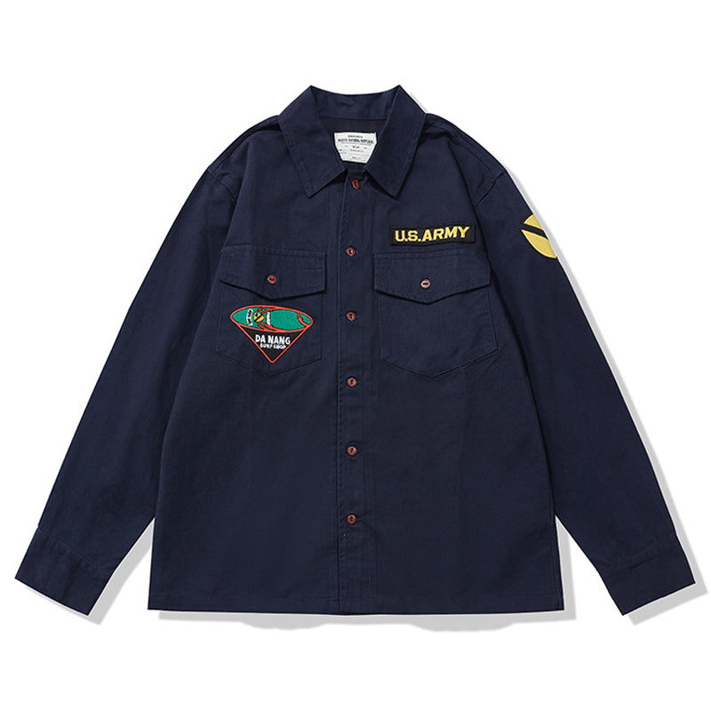 Embroidered alphabet shirt