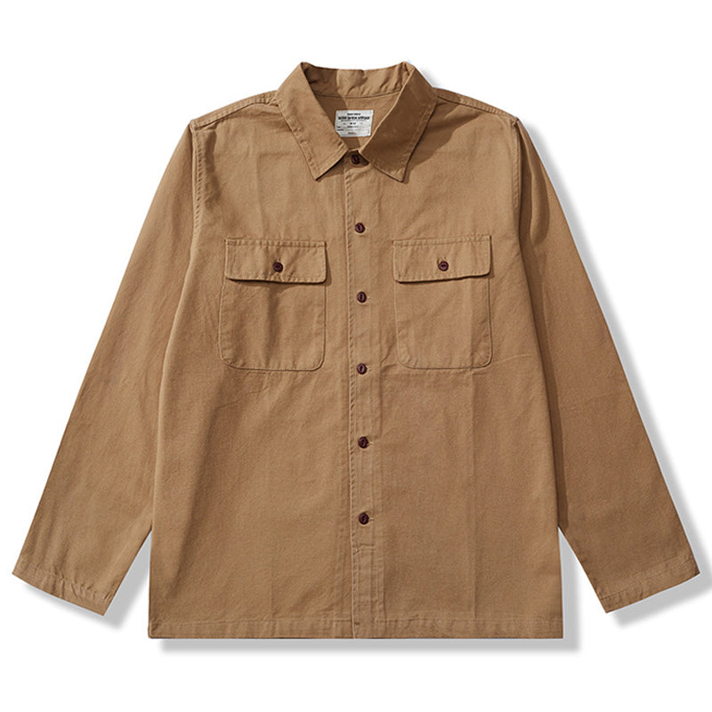 1976 West Coast Slightly brushed shirt with back alphabet embroidery