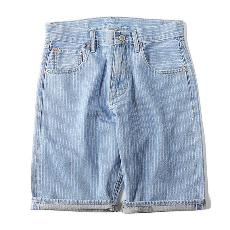 Wabash stripe 11oz denim shorts