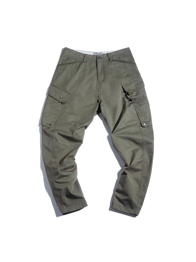 2-layer flap pocket function cargo pants