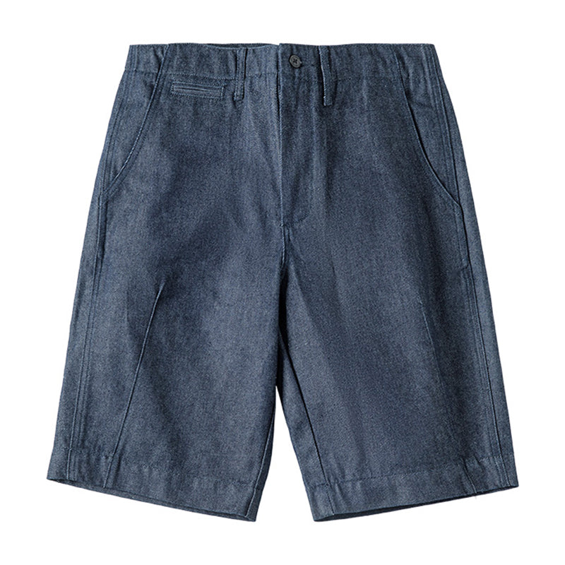 rigid denim shorts